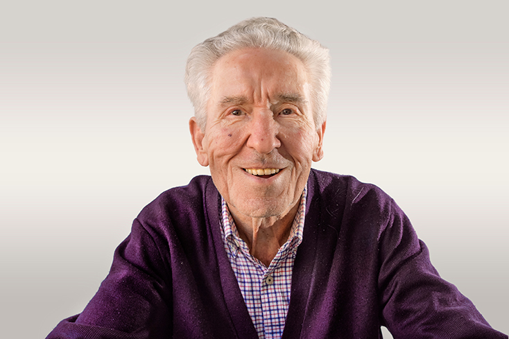 Older man smiling