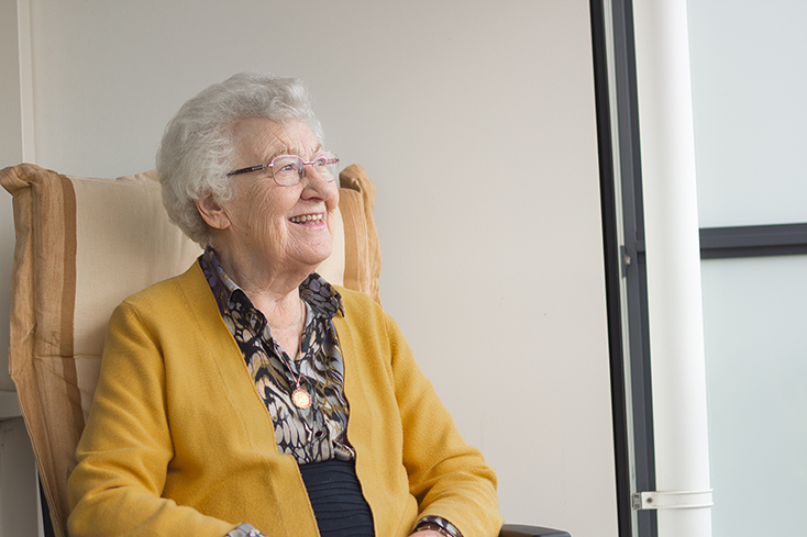 Older woman smiling